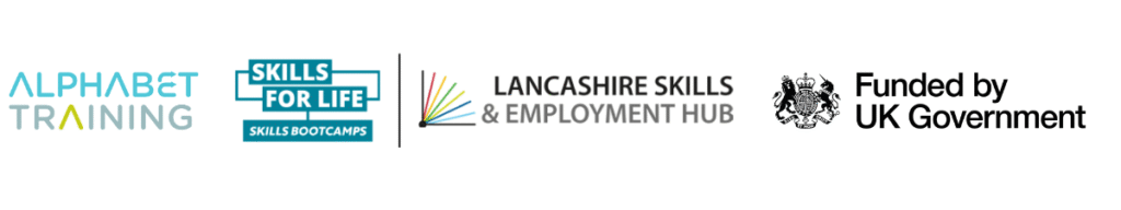 Skills Bootcamps funding and partner logos
